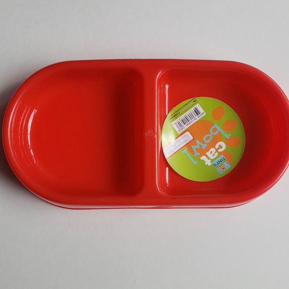 Three Pretty Double-Sided Cat Bowls. - Picture 10 of 11